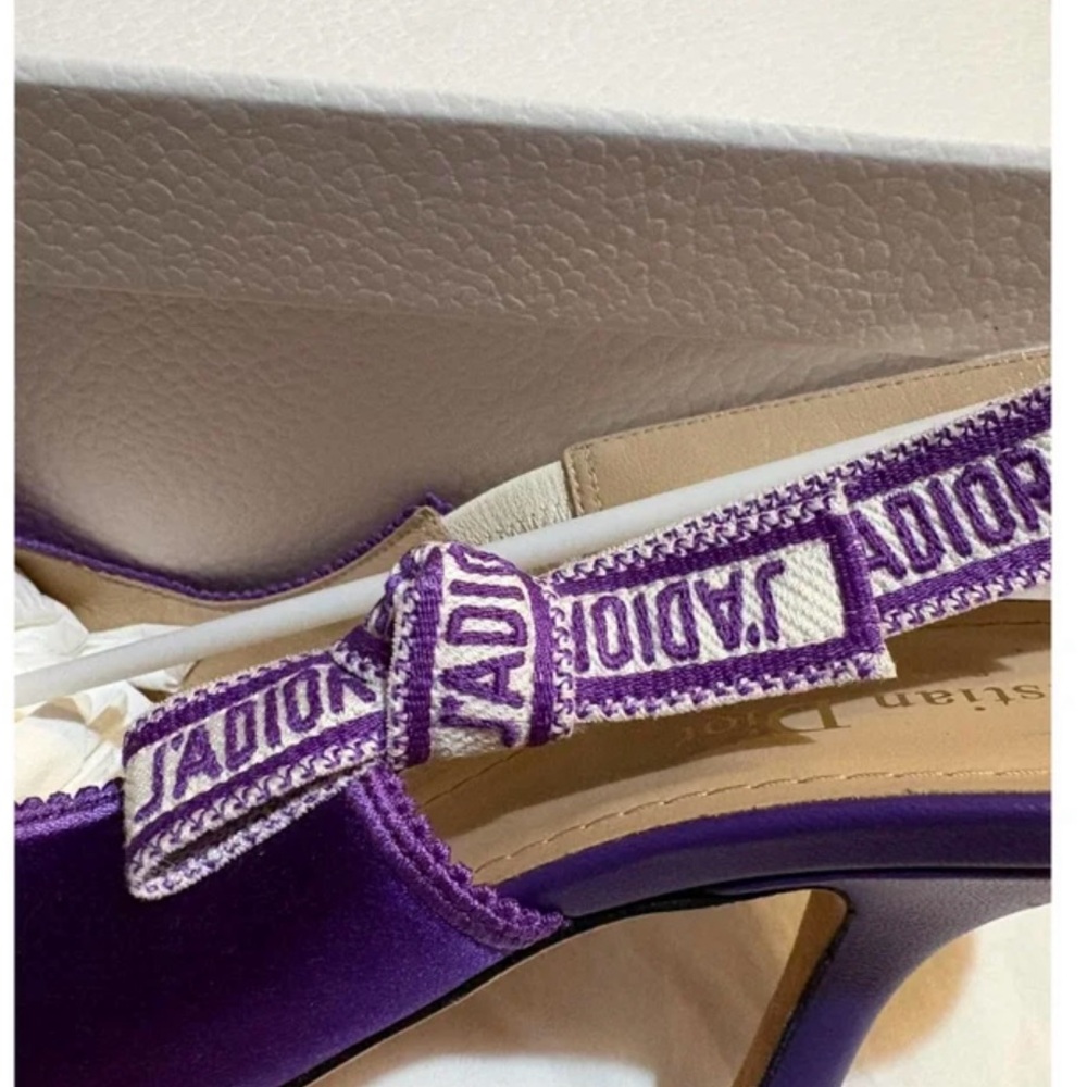 Dior Luxurious Purple Slingback Heels - Picture 5 of 5